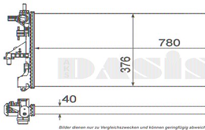 Aks Dasis Kühler, Motorkühlung [Hersteller-Nr. 080113N] für Fiat von AKS DASIS