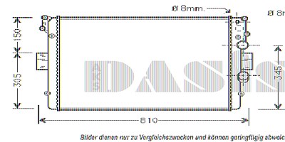 Aks Dasis Kühler, Motorkühlung [Hersteller-Nr. 400850N] für Iveco von AKS DASIS