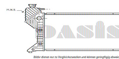 Aks Dasis Kühler, Motorkühlung [Hersteller-Nr. 132130N] für Mercedes-Benz von AKS DASIS