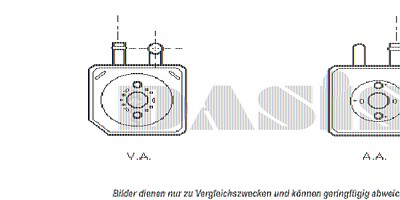 Aks Dasis Ölkühler, Motoröl [Hersteller-Nr. 046004N] für Audi, Skoda, VW von AKS DASIS