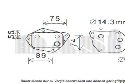 Aks Dasis Ölkühler, Motoröl [Hersteller-Nr. 566008N] für Kia von AKS DASIS