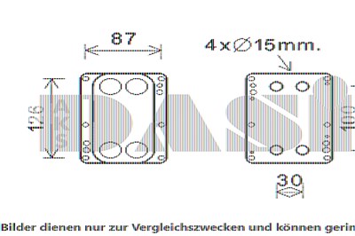 Aks Dasis Ölkühler, Motoröl [Hersteller-Nr. 186014N] für Nissan, Opel, Renault von AKS DASIS