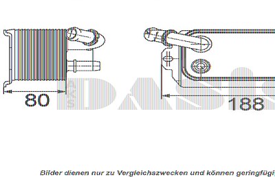 Aks Dasis Ölkühler, Motoröl [Hersteller-Nr. 226004N] für Volvo von AKS DASIS