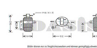 Aks Dasis Trockner, Klimaanlage [Hersteller-Nr. 800294N] für Chrysler von AKS DASIS