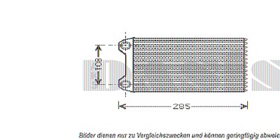 Aks Dasis Wärmetauscher, Innenraumheizung [Hersteller-Nr. 489007N] für Audi, Seat von AKS DASIS