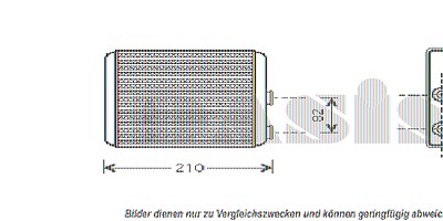 Aks Dasis Wärmetauscher, Innenraumheizung [Hersteller-Nr. 159014N] für Opel von AKS DASIS