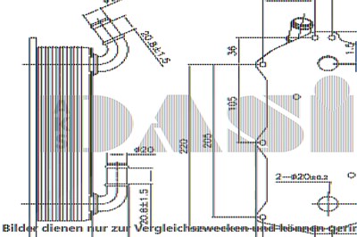 Aks Dasis Ölkühler, Motoröl [Hersteller-Nr. 046047N] für Audi, Bentley von AKS DASIS