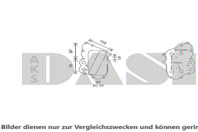 Aks Dasis Ölkühler, Motoröl [Hersteller-Nr. 126035N] für Mercedes-Benz von AKS DASIS