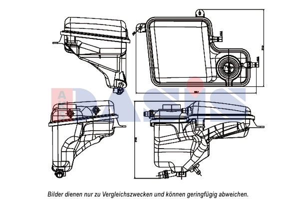 Ausgleichsbehälter, Kühlmittel AKS Dasis 053013N von AKS Dasis