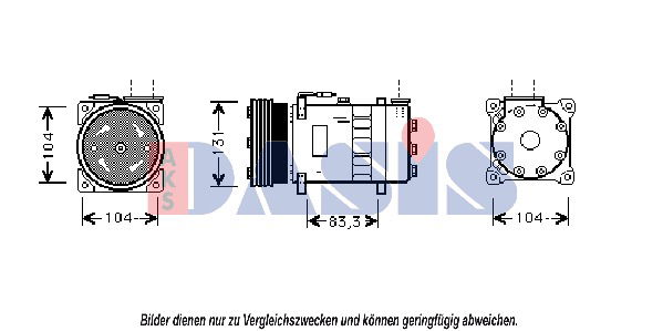 Kompressor, Klimaanlage AKS Dasis 850803N Kompressor, Klimaanlage AKS Dasis 850803N von AKS Dasis