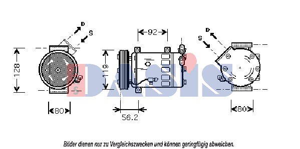 Kompressor, Klimaanlage AKS Dasis 851679N Kompressor, Klimaanlage AKS Dasis 851679N von AKS Dasis