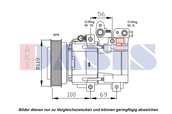 Kompressor, Klimaanlage AKS Dasis 851838N Kompressor, Klimaanlage AKS Dasis 851838N von AKS Dasis