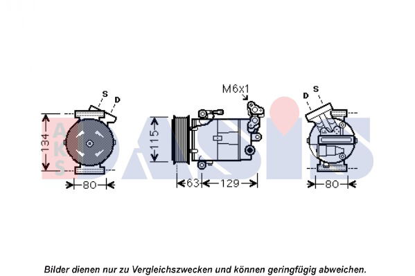 Kompressor, Klimaanlage AKS Dasis 851920N von AKS Dasis