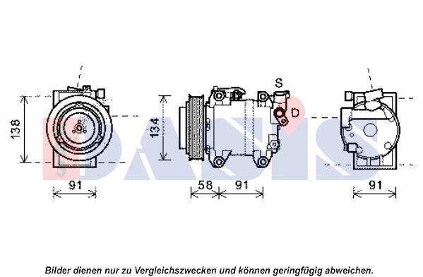 Kompressor, Klimaanlage AKS Dasis 851926N von AKS Dasis