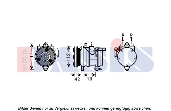 Kompressor, Klimaanlage AKS Dasis 851959N von AKS Dasis