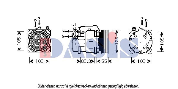Kompressor, Klimaanlage AKS Dasis 853600N Kompressor, Klimaanlage AKS Dasis 853600N von AKS Dasis