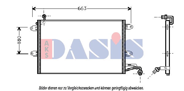 Kondensator, Klimaanlage AKS Dasis 042002N Kondensator, Klimaanlage AKS Dasis 042002N von AKS Dasis