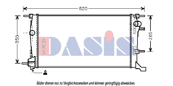Kühler, Motorkühlung AKS Dasis 180065N von AKS Dasis
