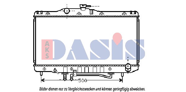 Kühler, Motorkühlung AKS Dasis 210081N von AKS Dasis