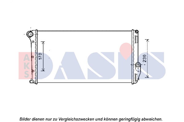 Kühler, Motorkühlung AKS Dasis 300016N von AKS Dasis
