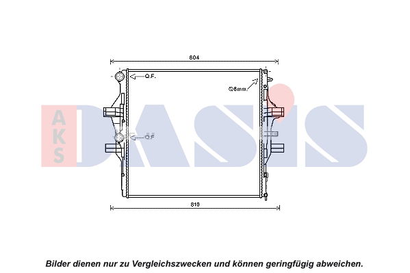 Kühler, Motorkühlung AKS Dasis 400045N von AKS Dasis