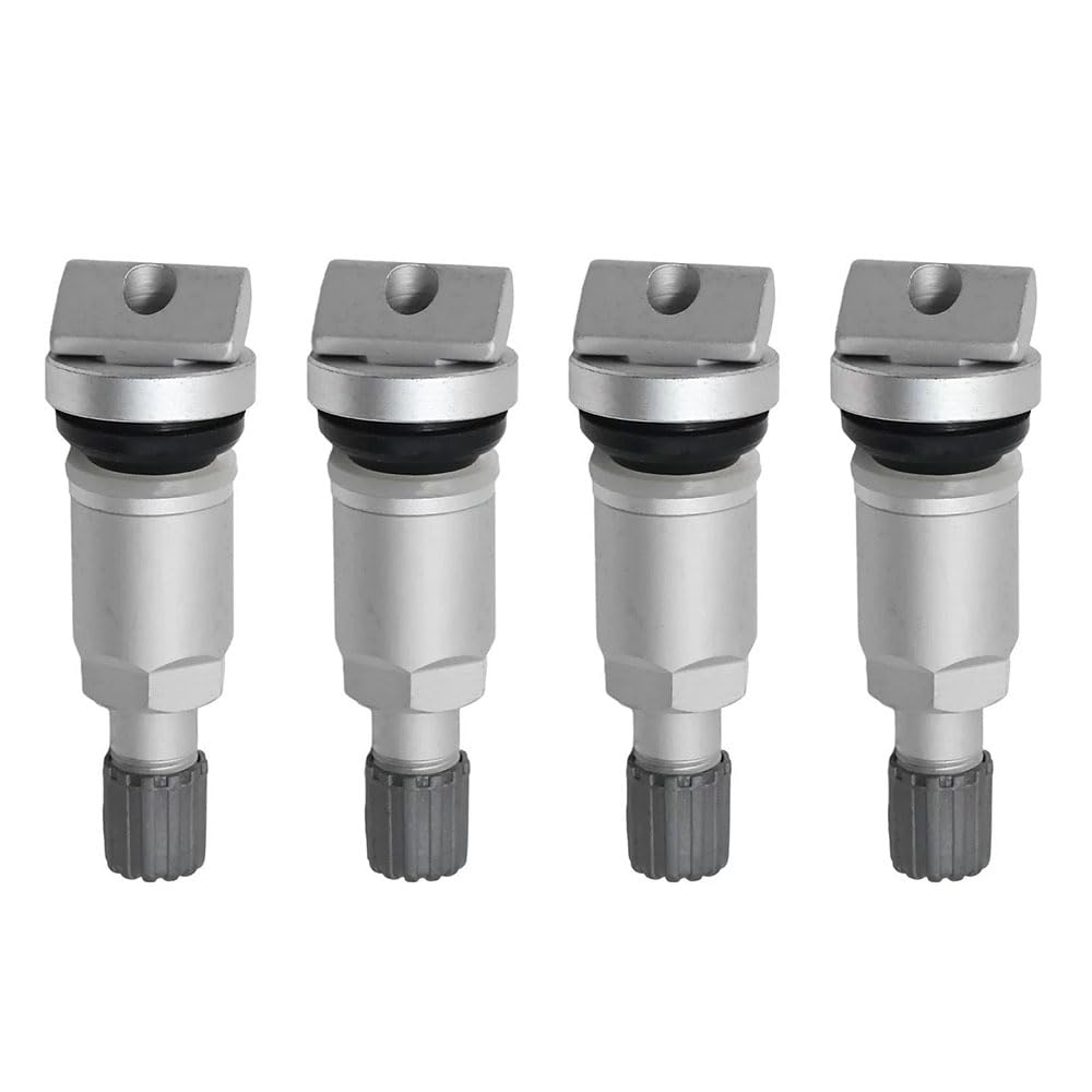 Ventilschaft-Set, Reifendrucksensor-Ersatz, bruchsichere Metallschäfte, kompatibel mit den meisten Autos und SUVs, inklusive Montagewerkzeug, 4 Stück Ventilschaft-Set, Reifendrucksensor-Ersatz, bruchsichere Metallschäfte, kompatibel mit den meisten Autos und SUVs, inklusive Montagewerkzeug, 4 Stück von AKSIQIOL