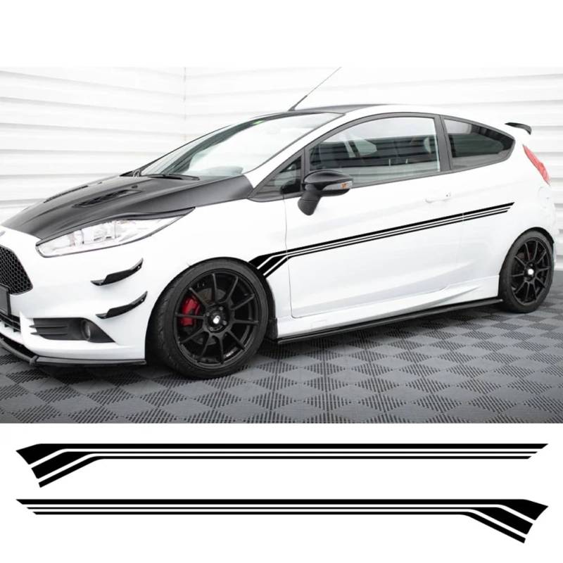 Für F=ord Fiesta Autoaufkleber Autotürseitensatz wasserdichte Vinylfolie PVC-Aufkleber Auto Dekoratives Außenautozubehör von ALADDINLUX