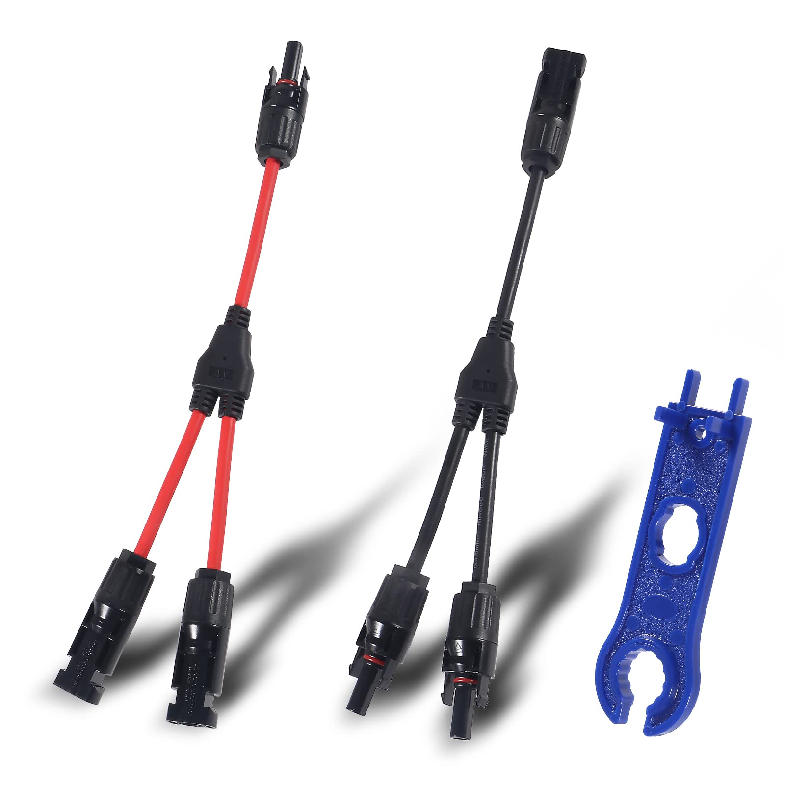 ALAMSCN Solarkabel Y Verteiler Solarpanel Kabel Male Female MMF und FFM + Schlüssel für Parallel-Photovoltaik-Anschluss ALAMSCN Solarkabel Y Verteiler Solarpanel Kabel Male Female MMF und FFM + Schlüssel für Parallel-Photovoltaik-Anschluss von ALAMSCN