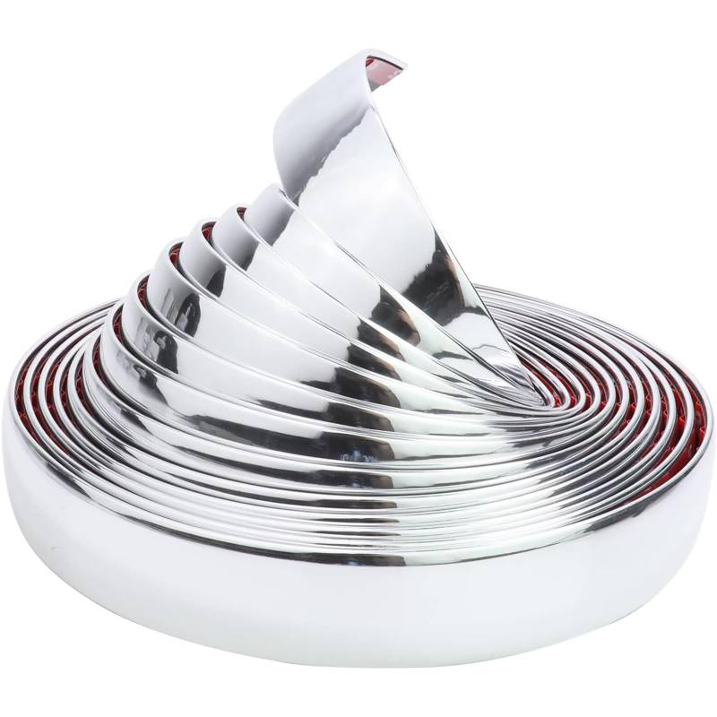 Chrom-Zierleiste for Autos, 15 Meter seitlicher/hinterer Stoßstangenschutz/Stoßstangentürschutz-Dekorationsstreifen (selbstklebend)(30mm*15m) von ALANIZ
