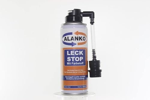 ALANKO 40 ml Klima Dichtmittel Leck Stop R-134a mit Füllschlauch Farbstoff ALANKO 40 ml Klima Dichtmittel Leck Stop R-134a mit Füllschlauch Farbstoff von ALANKO