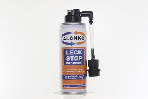 ALANKO 40 ml Klima Dichtmittel Leck Stop R-134a mit Füllschlauch Farbstoff von ALANKO