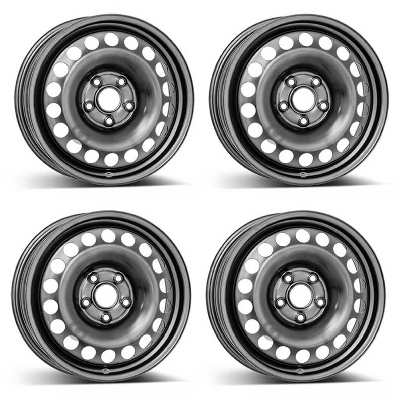 4x Alcar Stahlfelgen 4-7025 6.5Jx16 ET48 5x112 kompatibel mit Volkswagen Touran von ALCAR