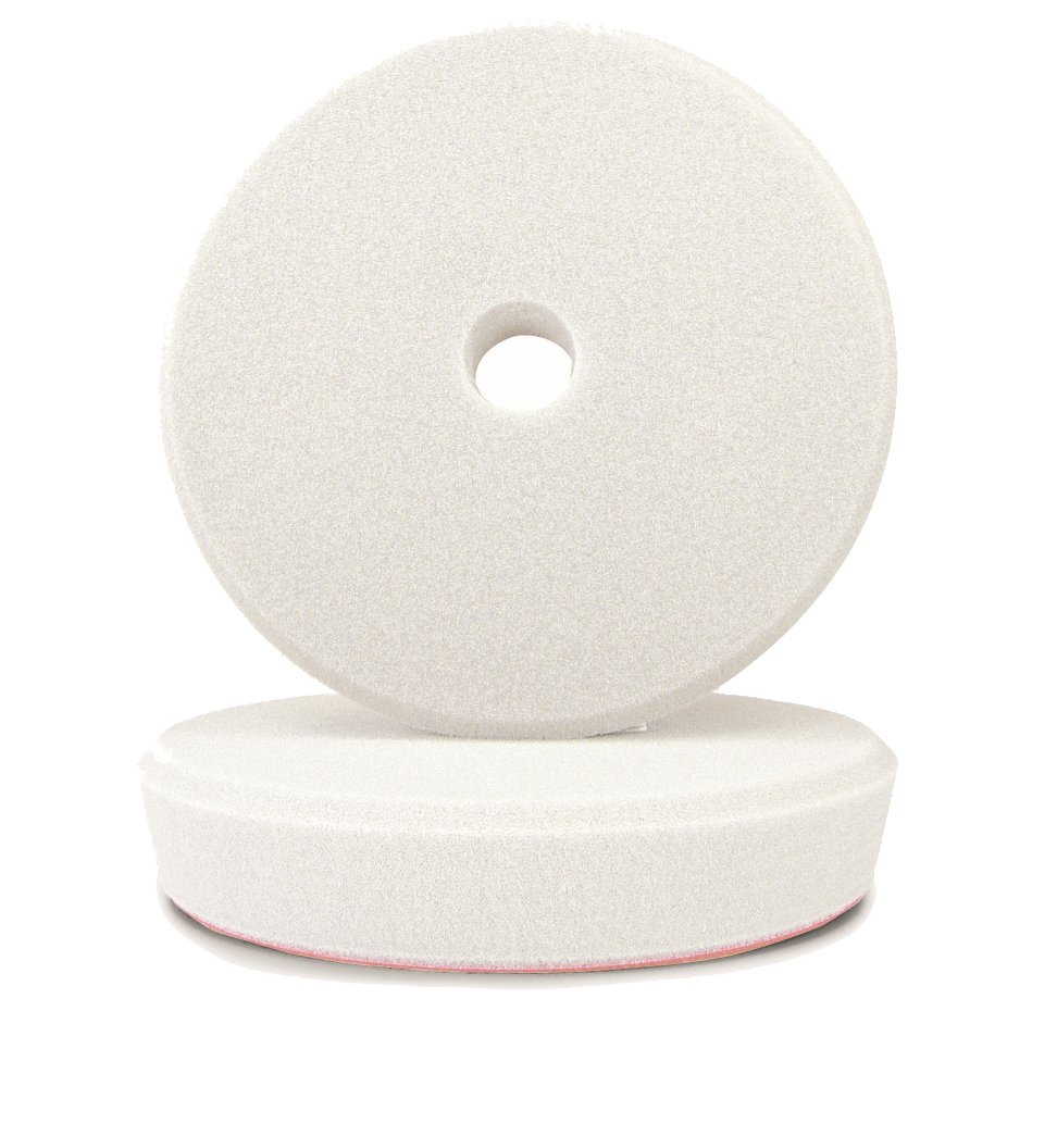 ALCLEAR 50145S Polierpad Auto Polierschwämme, weich für RUPES® Poliermaschine, Durchmesser : 145/128x25 mm, weiß, 2er Set, Polierpad, Polierschwamm f. Autopflege von ALCLEAR