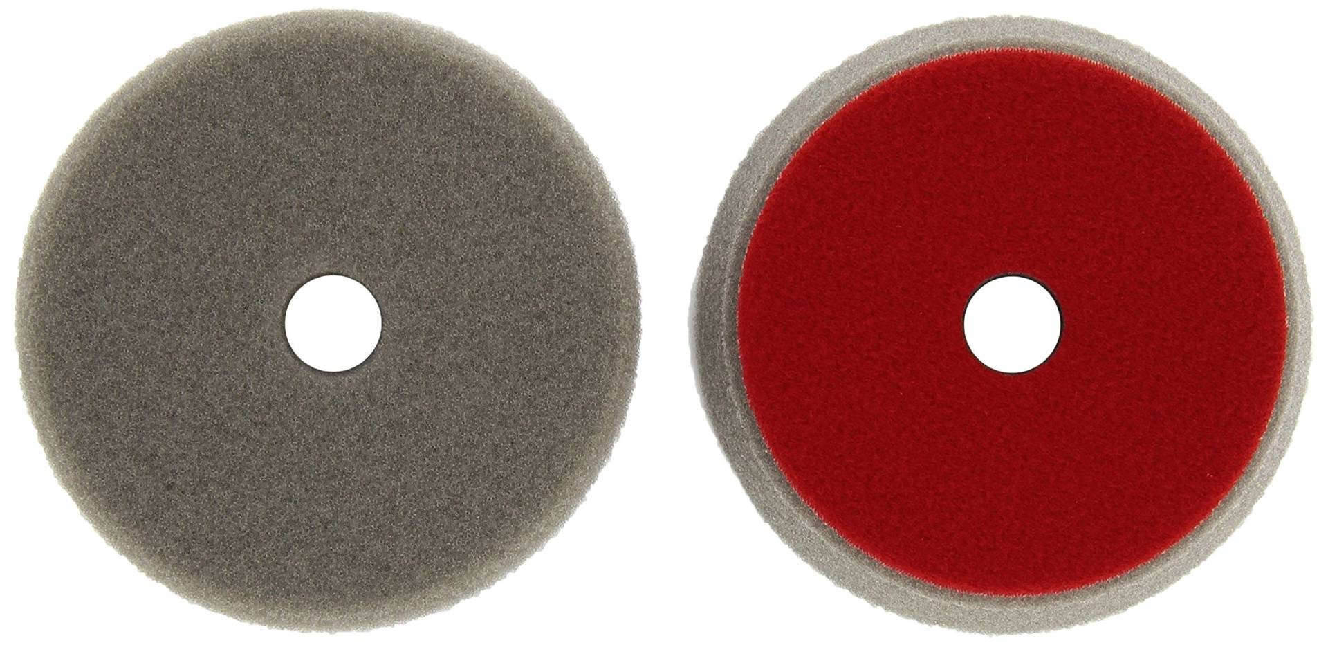 ALCLEAR 5095H Polierpad Auto Polierschwämme, hart für RUPES® Poliermaschine, Durchmesser : 95/80x25 mm, grau, 2er Set, Polierpad, Polierschaum von ALCLEAR