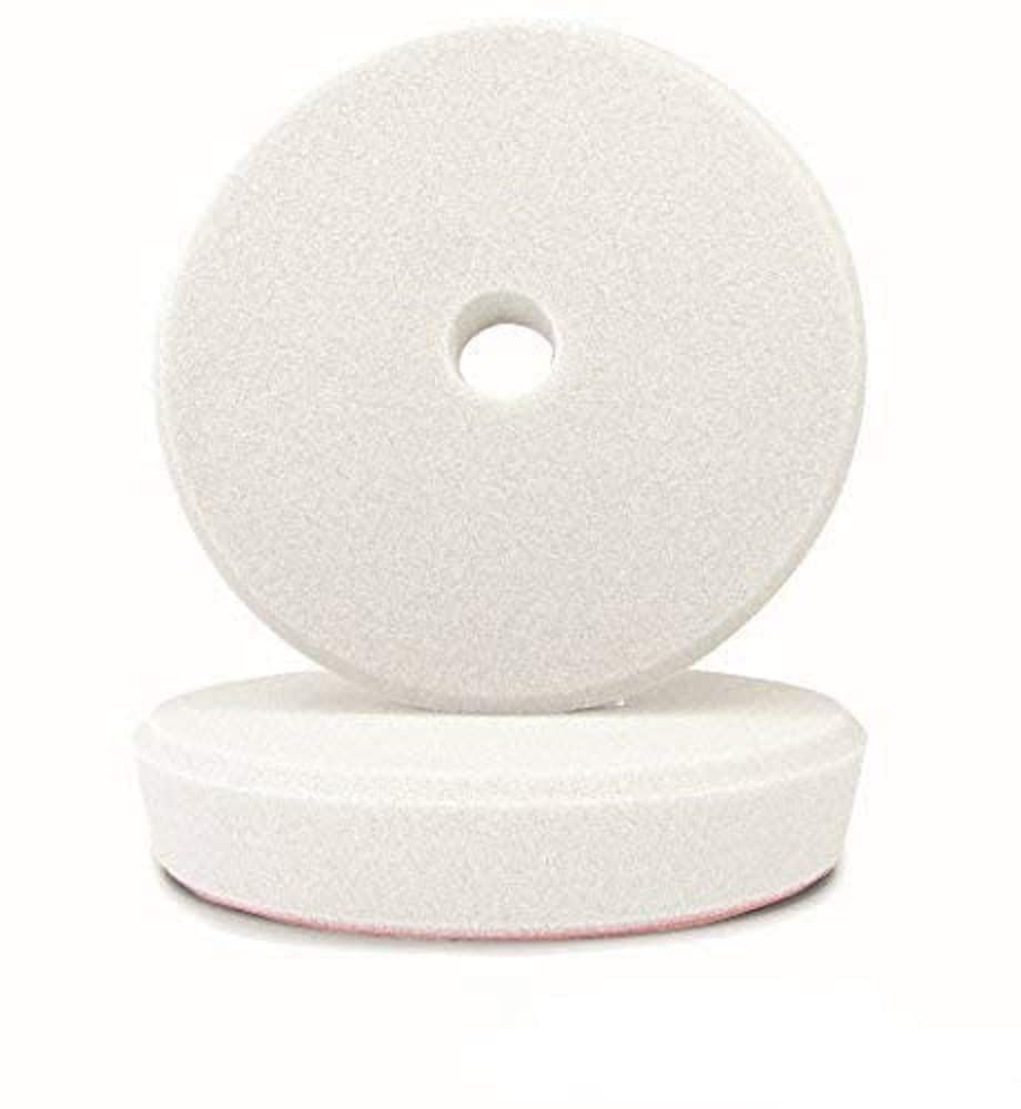 ALCLEAR 5095S Polierpad Auto Polierschwämme, weich für RUPES® Poliermaschine, Durchmesser : 95/80x25 mm, weiß, 2er Set, Polierpad, Polierschwamm f. Autopflege von ALCLEAR