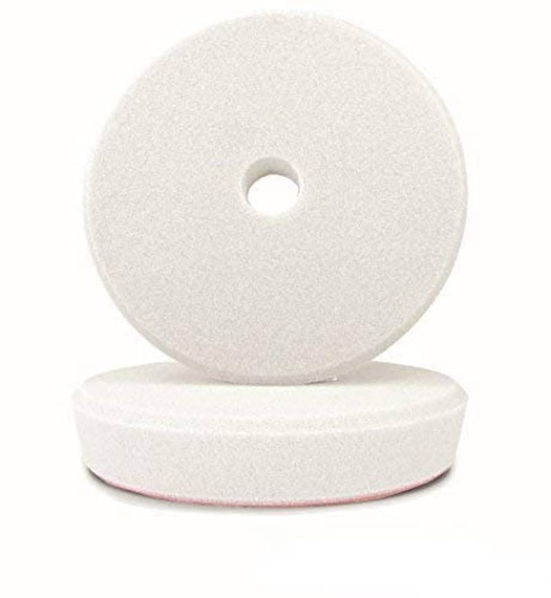 ALCLEAR 5095S Polierpad Auto Polierschwämme, weich für RUPES® Poliermaschine, Durchmesser : 95/80x25 mm, weiß, 2er Set, Polierpad, Polierschwamm f. Autopflege von ALCLEAR