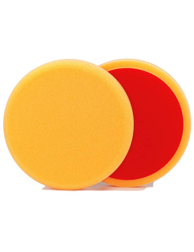 ALCLEAR 5513530AH Polierpad gegen Hologramme, Auto Polierschwämme, Durchmesser: 135x25 mm, orange, 2er Set, Polierpad polieren Pad Schwamm Polierschaum f. Poliermaschine von ALCLEAR