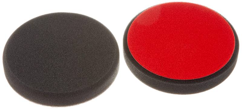 ALCLEAR 5513530F_2 5513530F Finishpad gegen Hologramme, Auto Polierschwämme, Durchmesser: 135x25 mm, anthrazit,2er Set, Polierpad polieren Pad Schwamm Autopflege Polierschwamm f. Poliermaschine von ALCLEAR