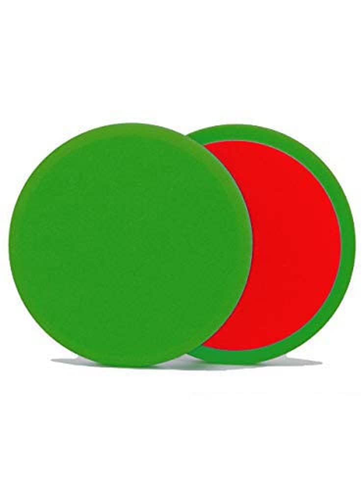 ALCLEAR 5516015G Flachpads, Auto Polierschwämme, Durchmesser: 160x15 mm, grün,2er Set, Polierpad polieren Pad Schwamm Autopolitur Polierschwamm f. Poliermaschine von ALCLEAR