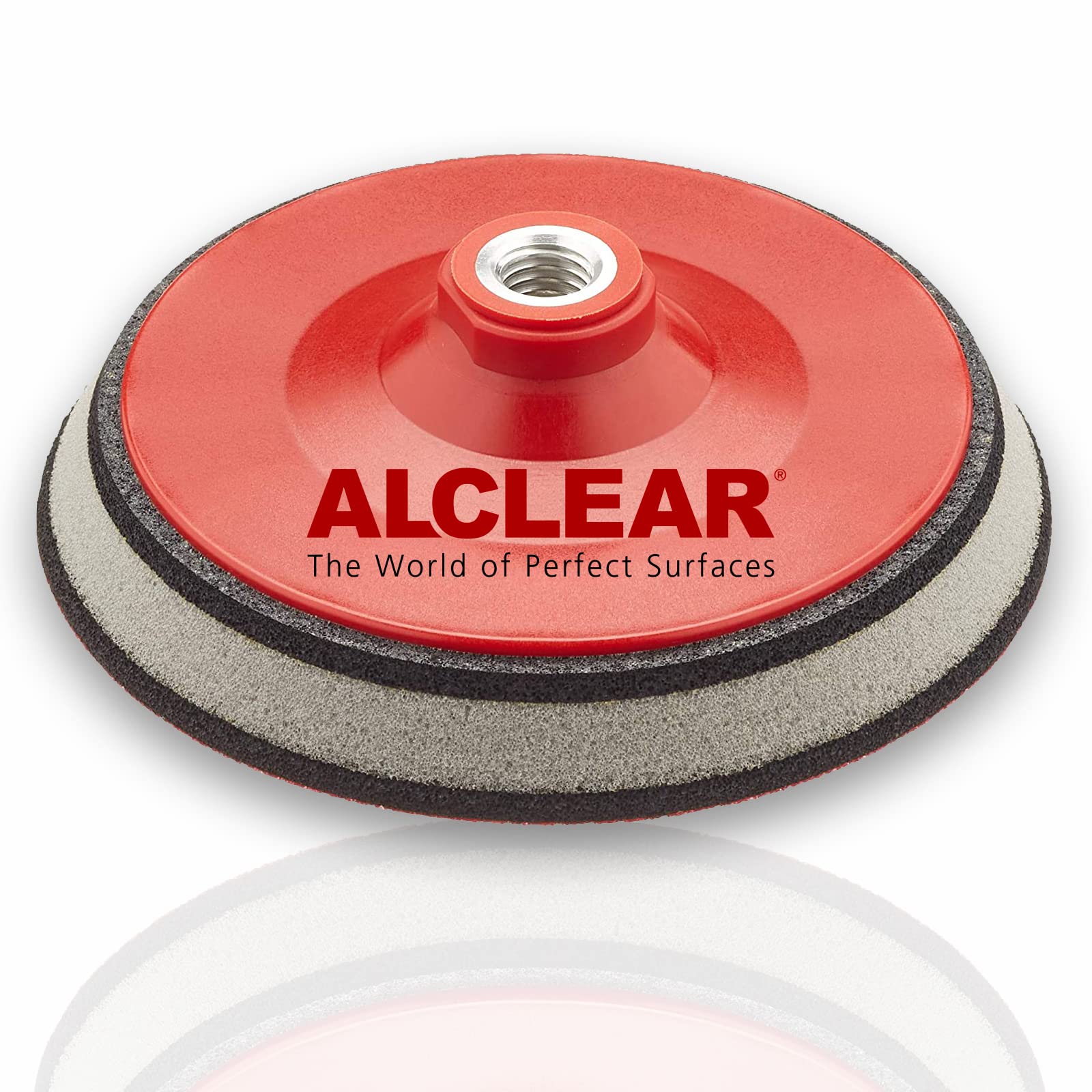 ALCLEAR 60123SW Profi-Stützteller Sandwich, Durchmesser: 123 mm für Autopflege und Autopolitur mit Poliermaschine und Polierschwamm ALCLEAR 60123SW Profi-Stützteller Sandwich, Durchmesser: 123 mm für Autopflege und Autopolitur mit Poliermaschine und Polierschwamm von ALCLEAR