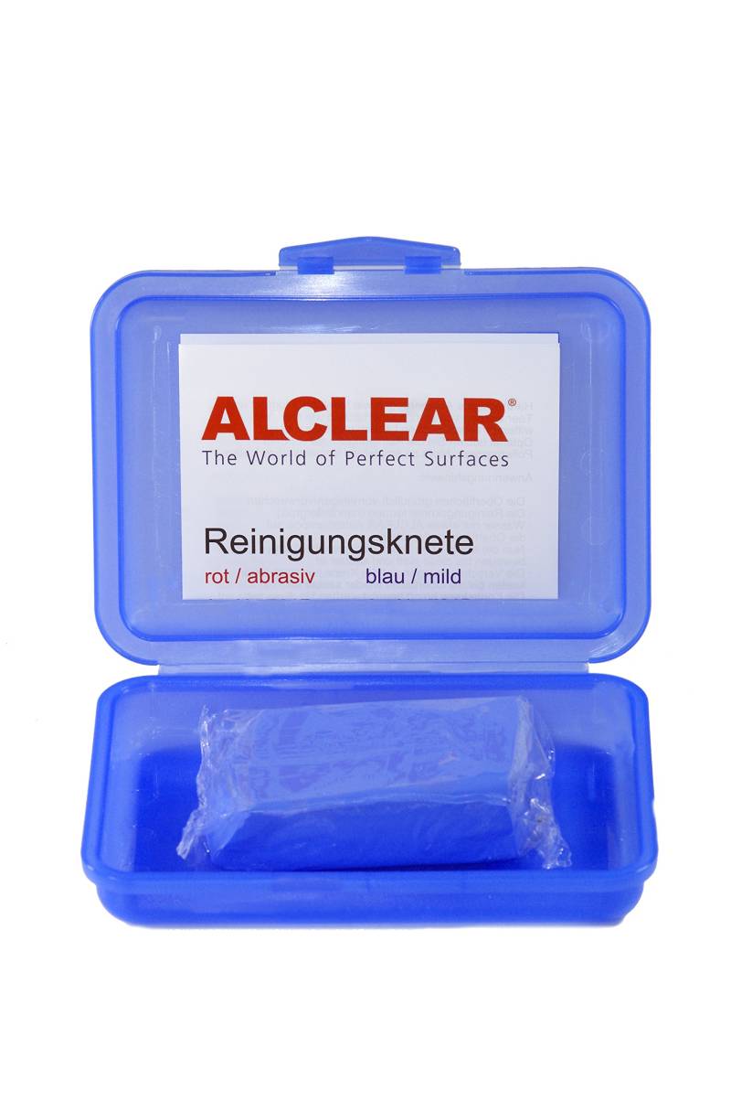 ALCLEAR 721B Reinigungsknete Auto Lackreinigung Clay Bar blau 200 g, für Autopflege und Autopolitur mit Poliermaschine von ALCLEAR