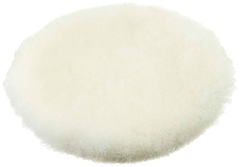 ALCLEAR Premium Lammfellpad Ø 135mm, Natur, schleift und poliert den Autolack, Abtragsstärke 9/10 von ALCLEAR