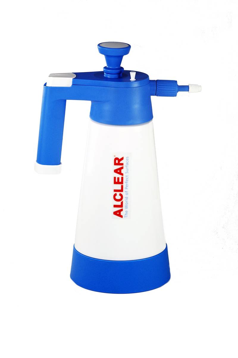 ALCLEAR DPZ15 Auto Druckpumpzerstäuber mit 360 Grad Düse, 1.5 L, für Autopflege Reiniger, schafft dichten Schaum mit car foam von ALCLEAR