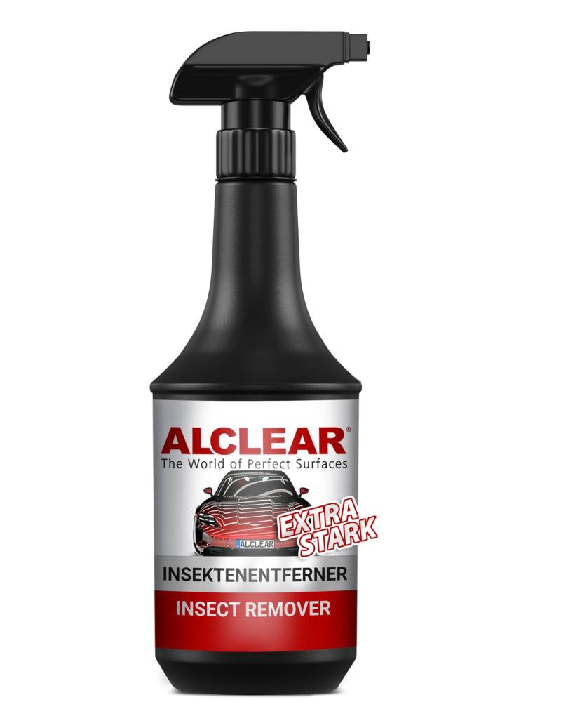 ALCLEAR Insektenentferner Auto - Extra starker Flugrostentferner für Scheinwerfer, Lack & Windschutzscheibe - 100% Sauberkeit - Insekten Entferner - 1000ml von ALCLEAR