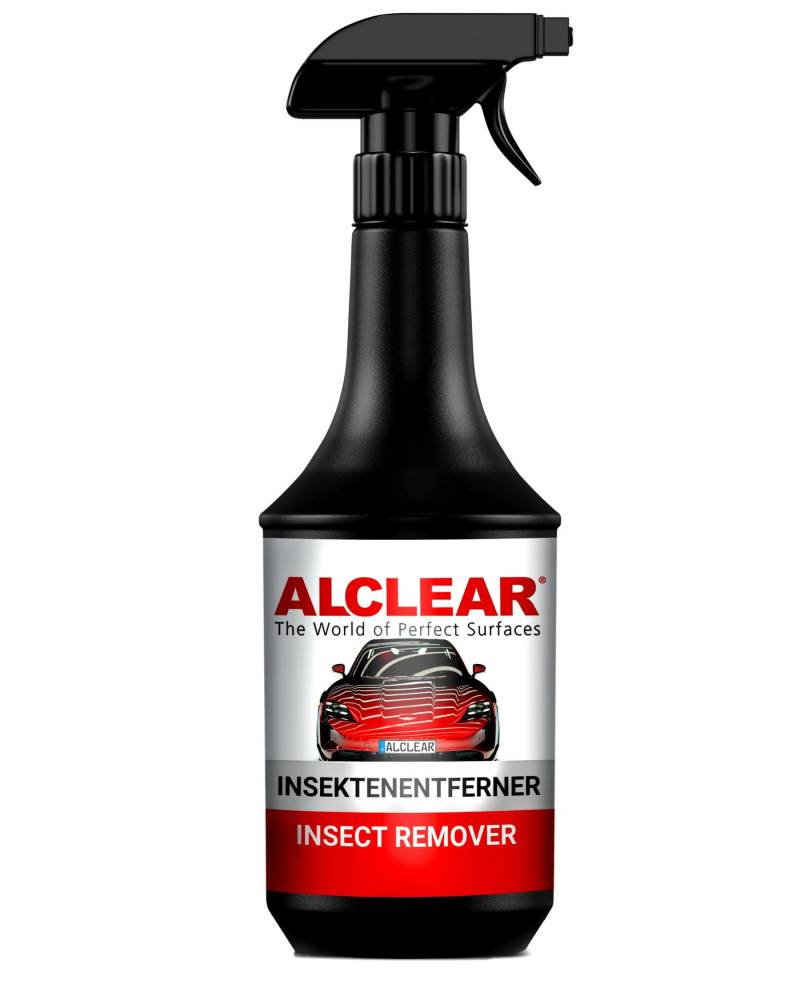 ALCLEAR Insektenentferner Auto - Premium Flugrostentferner Auto Insektenentferner für Scheinwerfer, Lack & Windschutzscheibe - 100% Sauberkeit - Professioneller Insekten Entferner für Auto - 1000ml von ALCLEAR