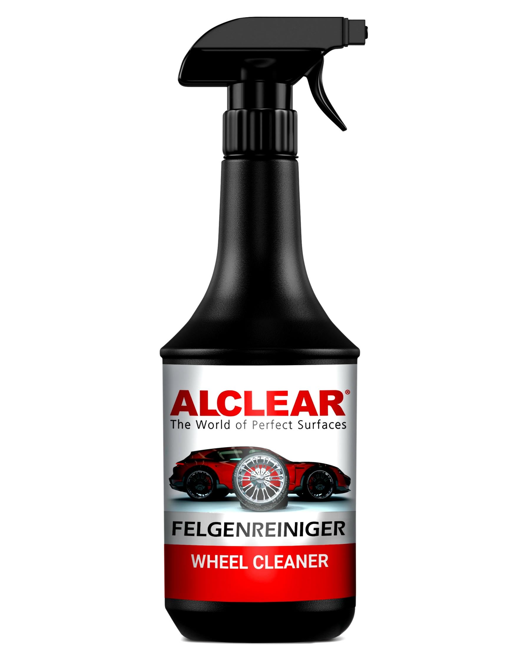 ALCLEAR Premium Auto Felgenreiniger für lackierte & matte Alufelgen Stahlfelgen Chromfelgen - 100% säurefrei - Felgenreiniger mit Indikator für professionelle Auto Pflege - 1000ml Sprühflasche von ALCLEAR