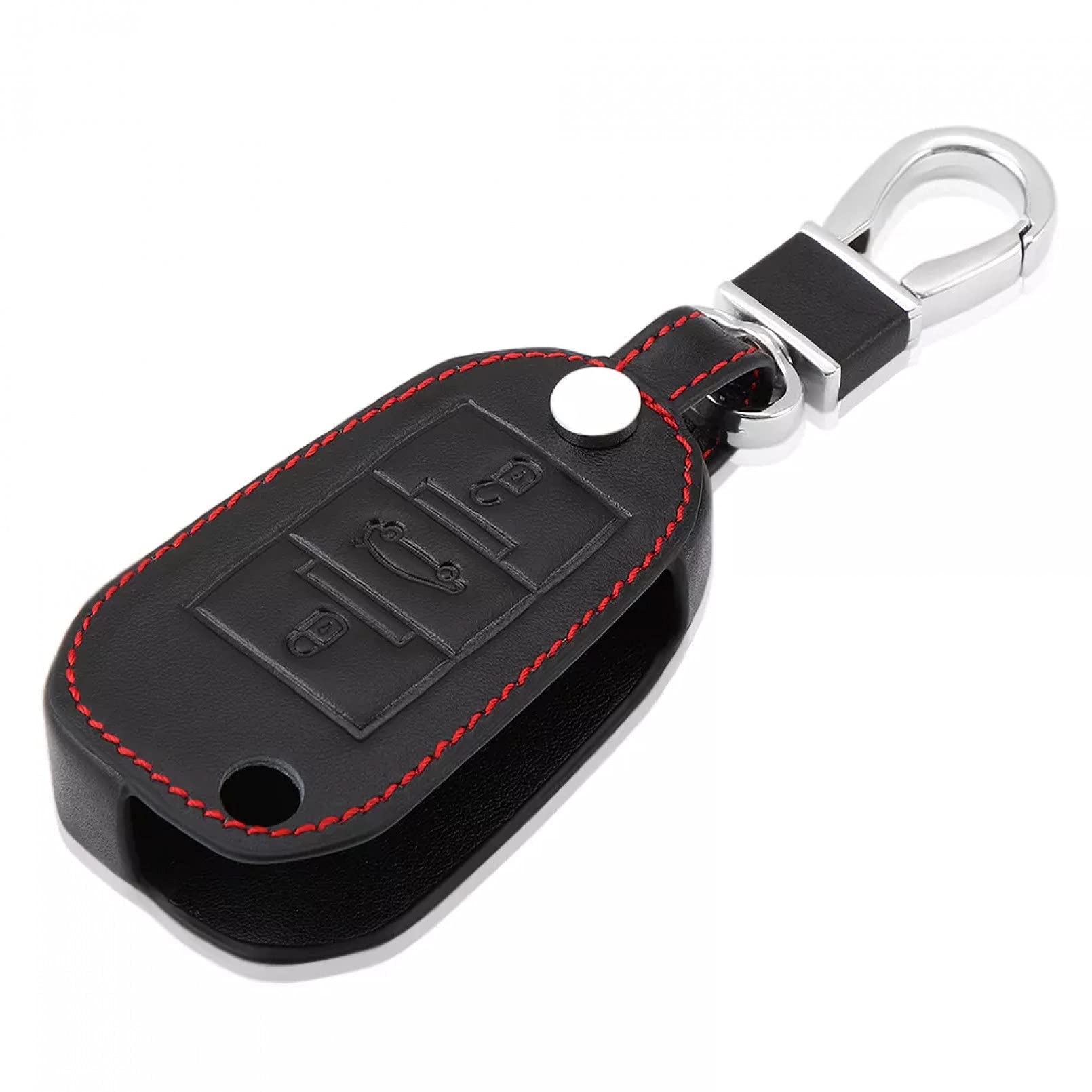 Leder Auto Remote Key Cover Case Shell Schlüsselanhänger Zubehör für Peugeot 3008 208 308 508 408 2008 307 4008 für Citroen C4 3 Tasten von ALIANQ