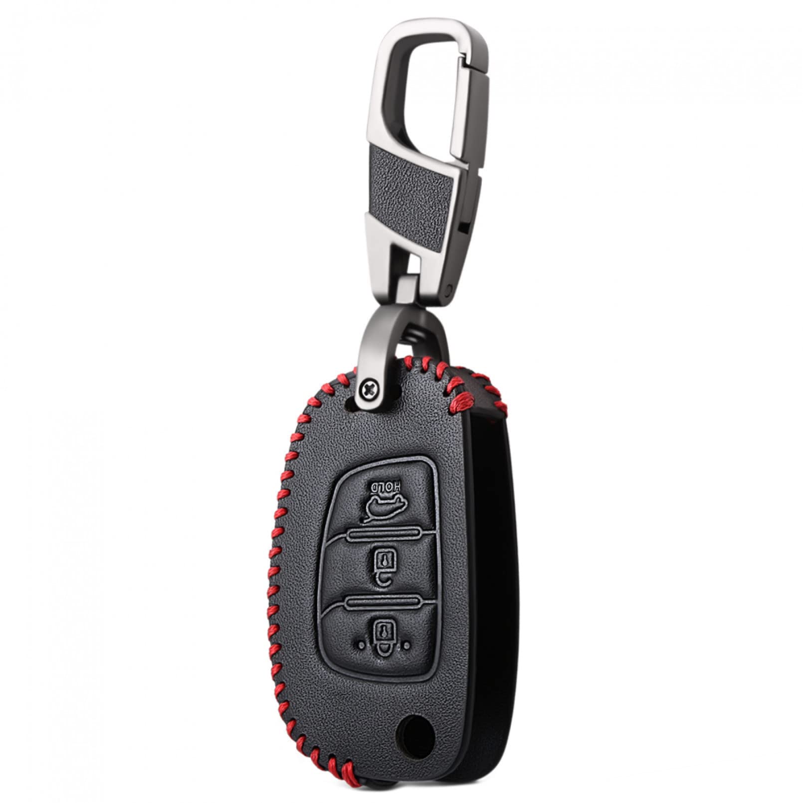 Leder Auto Remote Key Holder Case Cover für Hyundai i20 i30 IX25 IX35 Tucson Verna Solaris Elantra Accent von ALIANQ