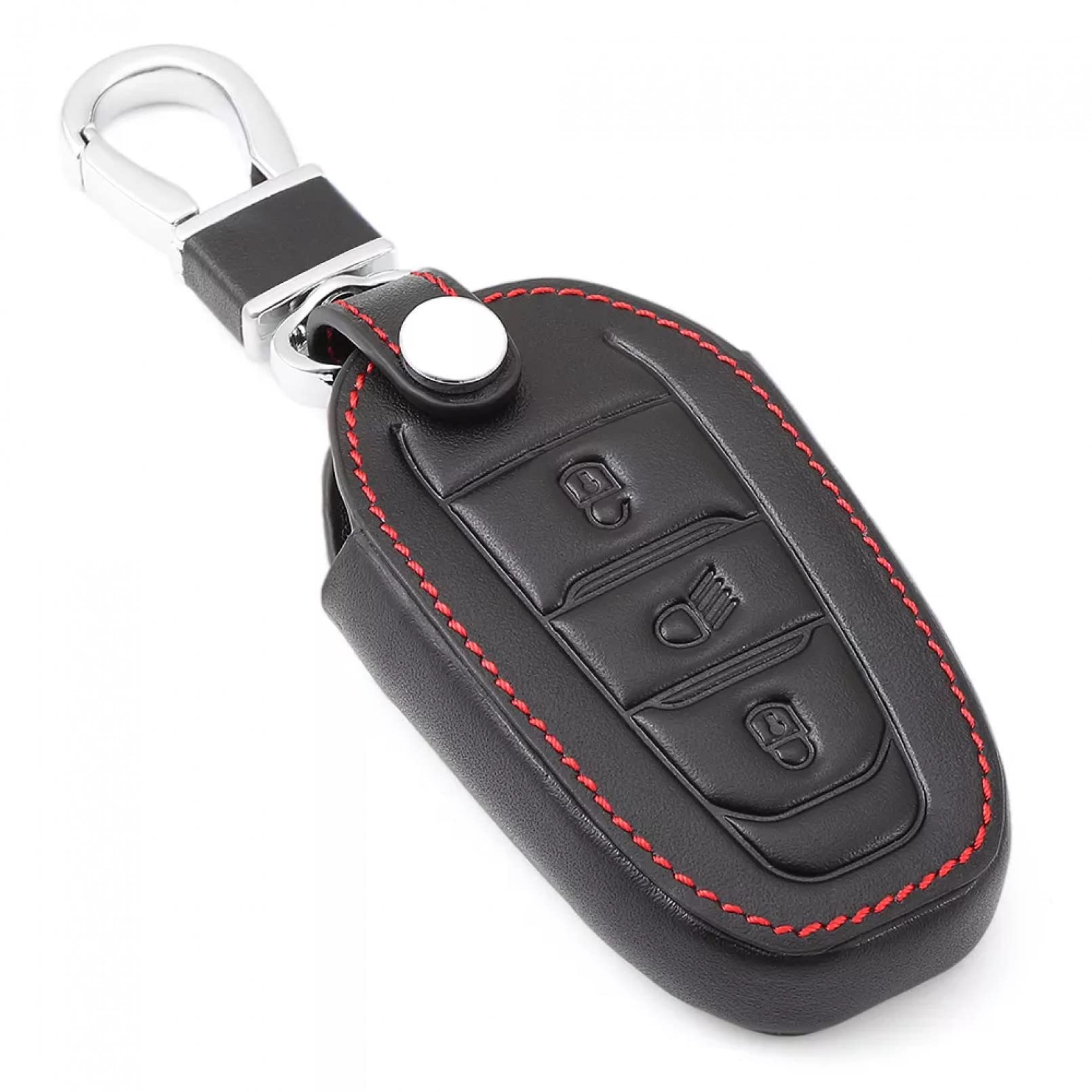 Leder Auto Remote Key Protector Case Cover Shell Schlüsselanhänger Zubehör für Peugeot 508 308 407 408 2008 3008 4008 5008 für Citroen C4 C5 X7 Auto von ALIANQ