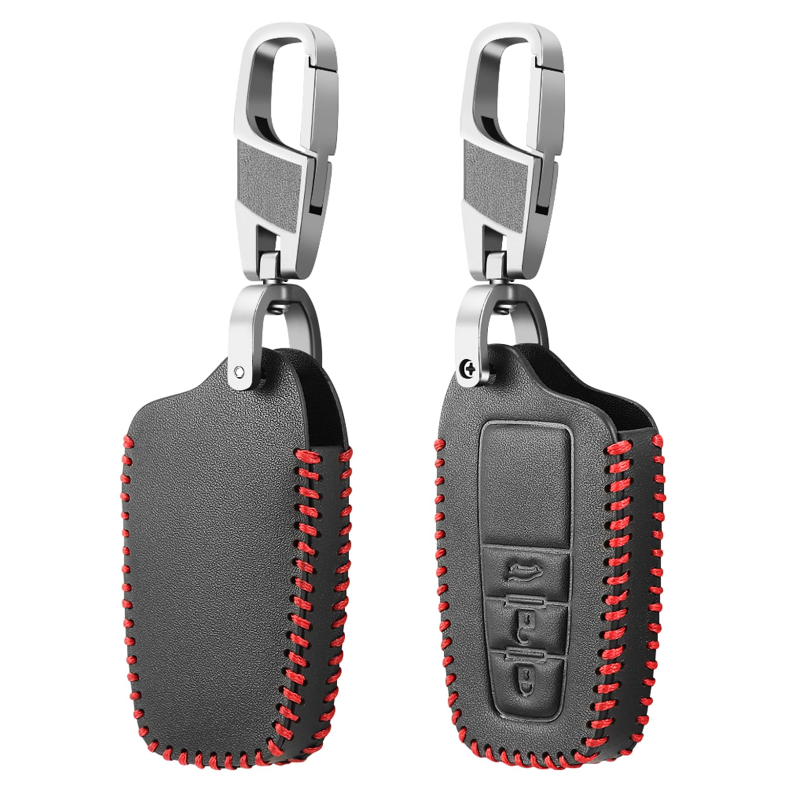 Leder Auto Remote Key Protector Case Cover Shell Schlüsselanhänger Zubehör für Toyota Camry CHR Corolla RAV4 Avalon Land Cruiser Prado Prius von ALIANQ